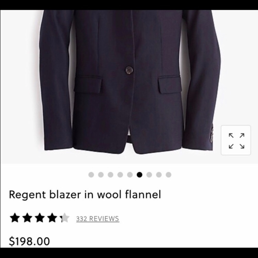 NWT J.Crew Regent blazer black size 4